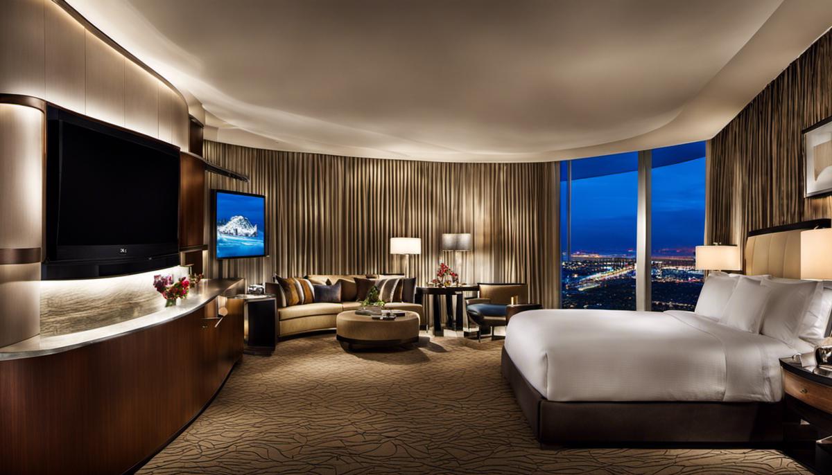 Image of the luxurious accommodations at Aria Las Vegas